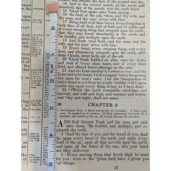 HOLY BIBLE RED LETTER SPECIAL BLUE RIBBON SCHOOL AND LIBRARY REFERENCE 1965-66 - Picture 12 of 16